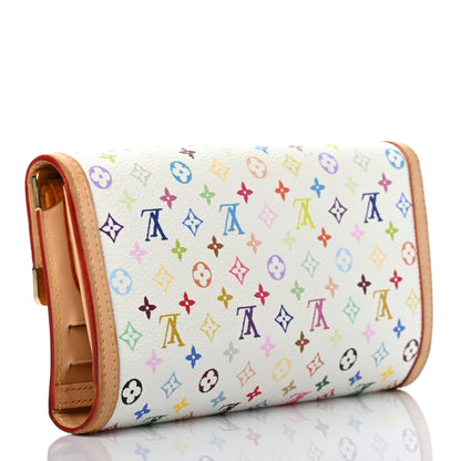 Louis Vuitton Monogram Multicolor Porte Tresor International Wallet White 3 of 8