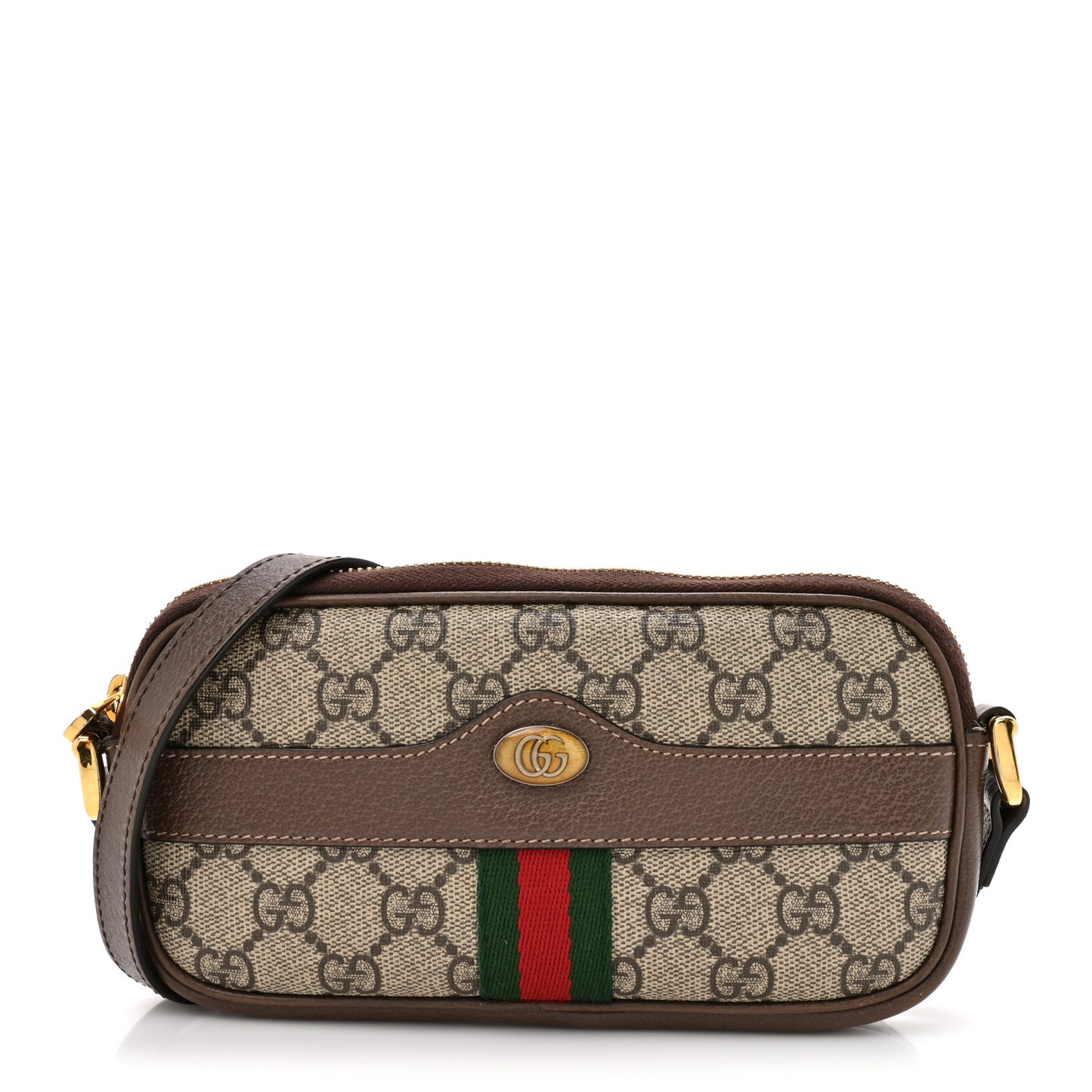 GG Supreme Monogram Web Mini Ophidia GG Bag Brown