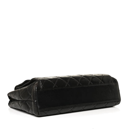 Chanel Lambskin Quilted Flap Shoulder Bag Black 3 of 10