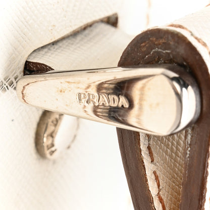 Prada Saffiano Travel Trolley Luggage White 19 of 30