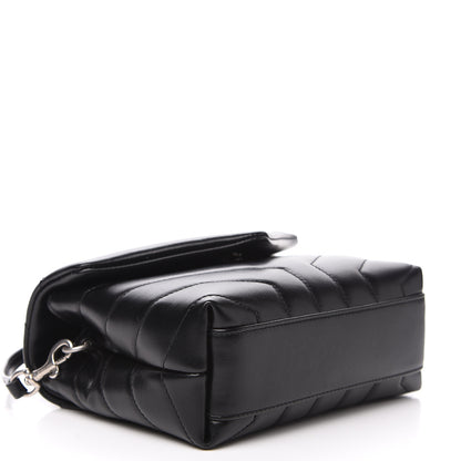 Saint Laurent Calfskin Y Quilted Monogram Toy Loulou Crossbody Bag Black 3 of 10
