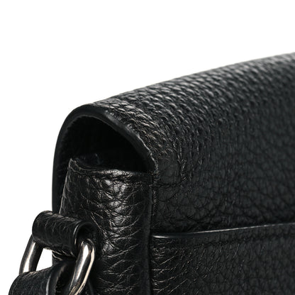 Prada Vitello Daino Soft Flap Crossbody Black 11 of 11