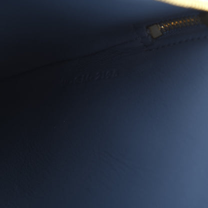 Celine Lambskin Bi-Color Solo Clutch Pouch Deep Sea 9 of 10