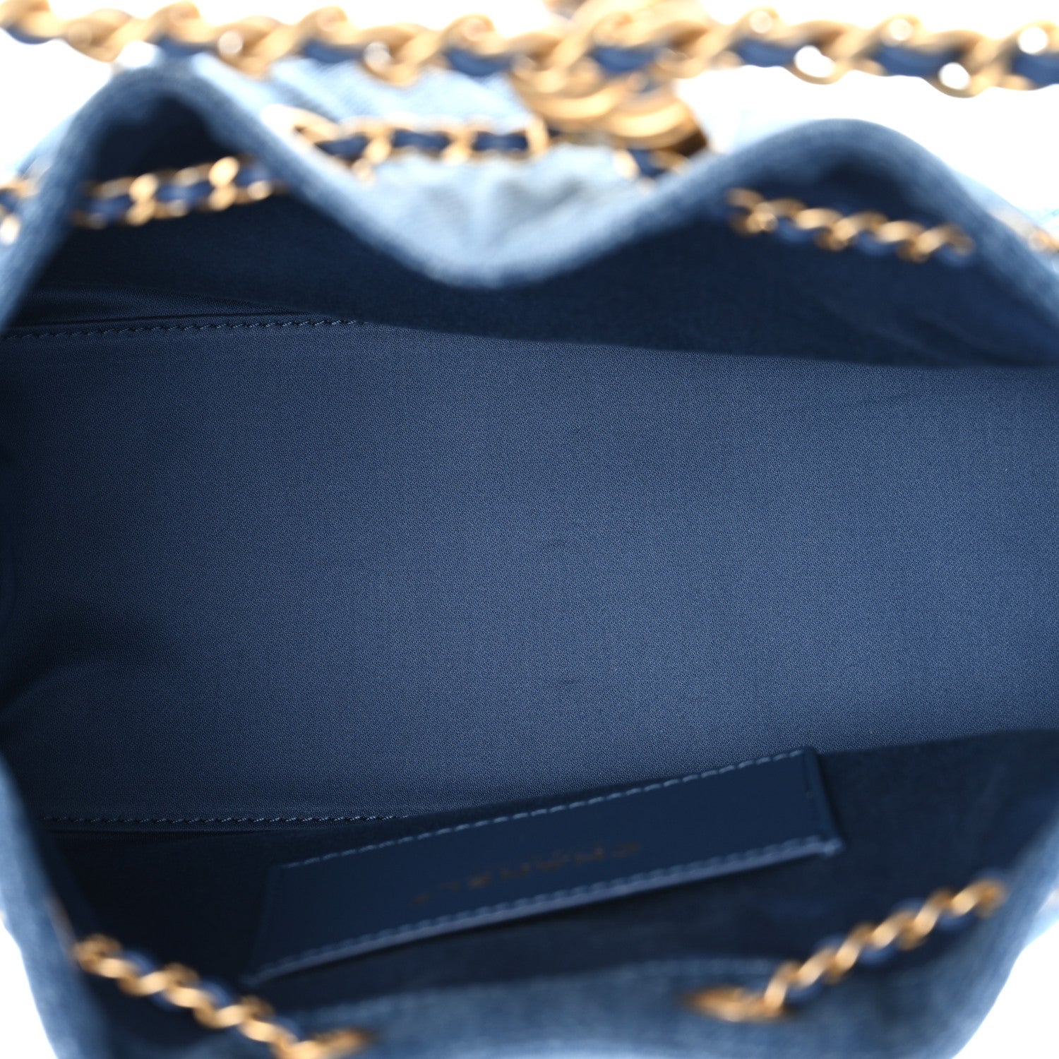Chanel Washed Denim Quilted Small Chanel 25 Handbag Blue 5 of 11