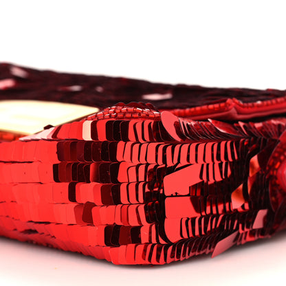 Fendi Sequin Paillettes Vitello Grace Sex and the City Mini Baguette Mattone 11 of 11
