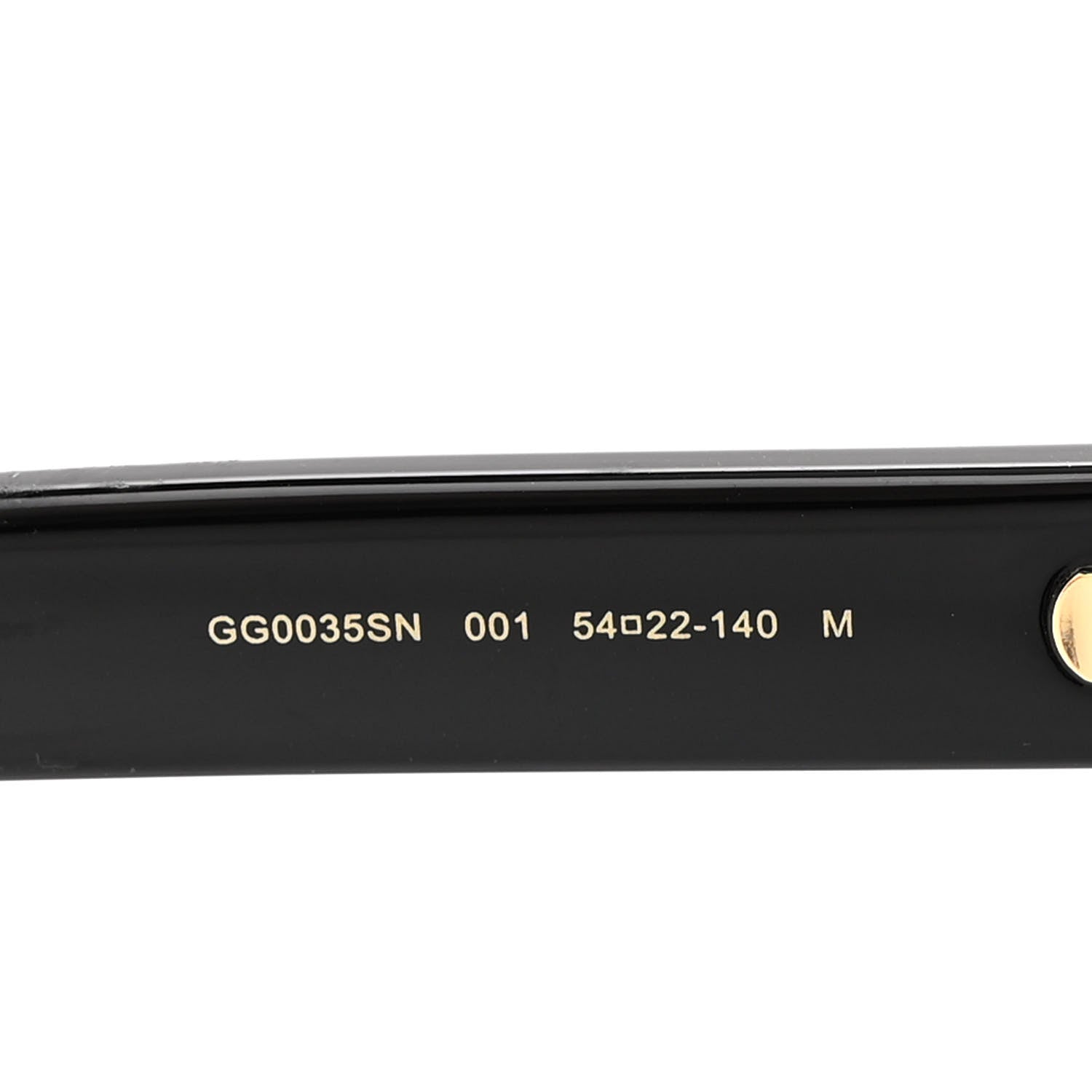 Gucci Acetate Round Sunglasses GG 0035S Black 6 of 7