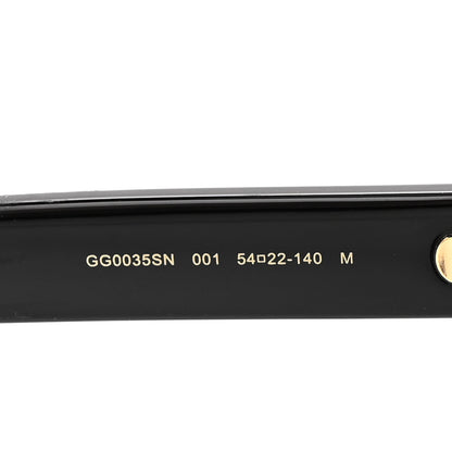 Gucci Acetate Round Sunglasses GG 0035S Black 6 of 7