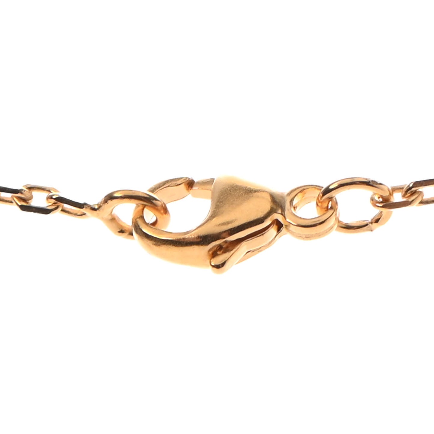 Lacquered Rose Gold Mini Pop H Pendant Necklace Rose Dragee