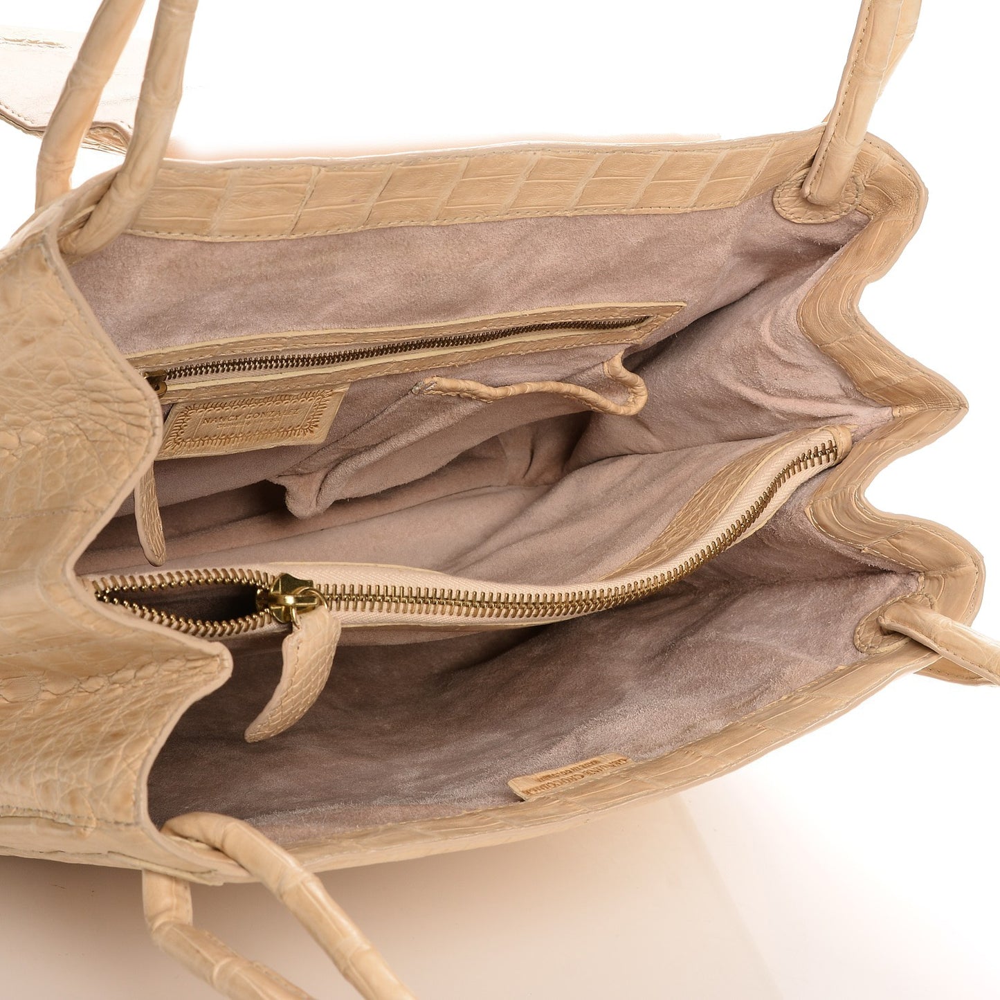 Crocodile Tote Beige