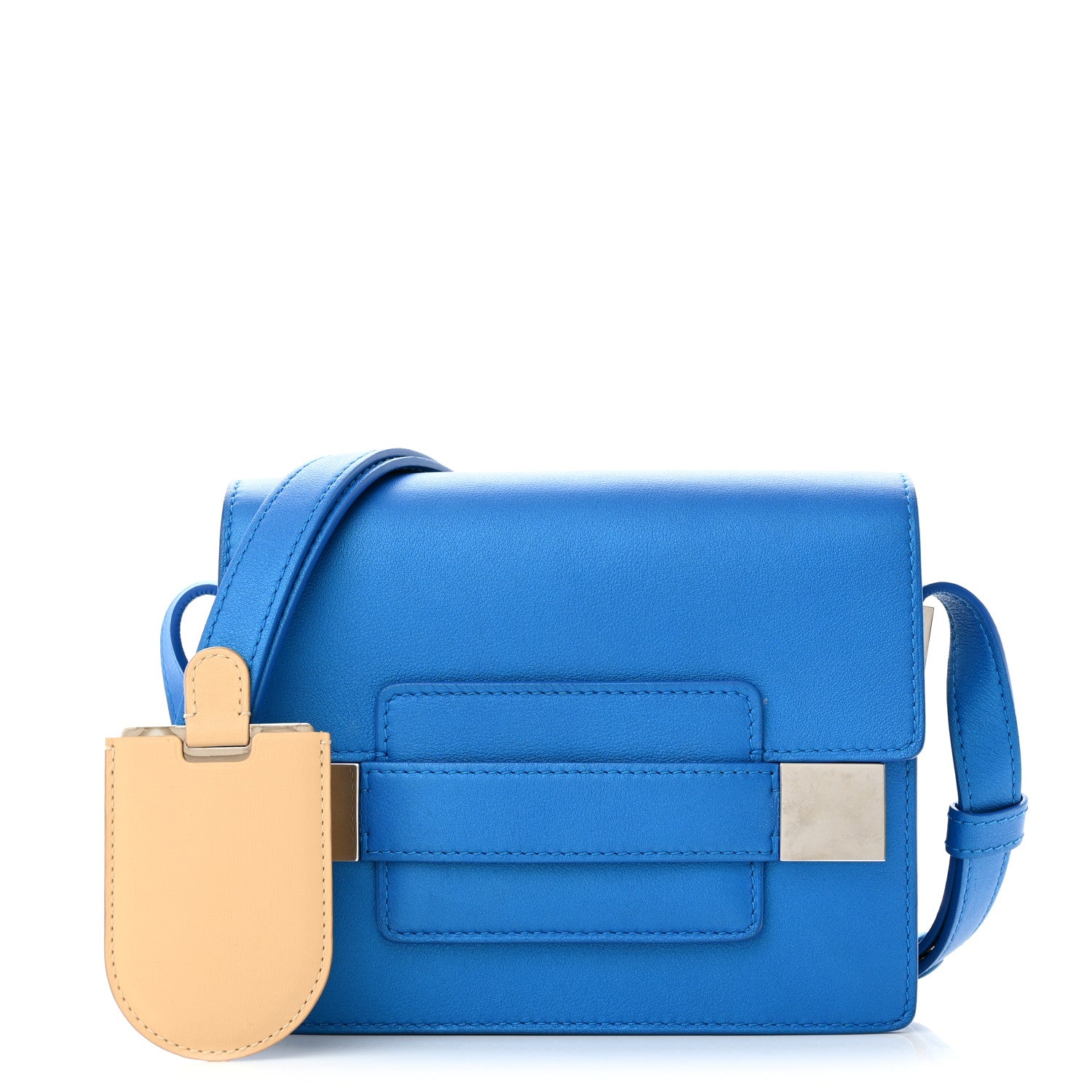 Delvaux Calfskin Mini Madame Crossbody Satin Electric 1 of 13