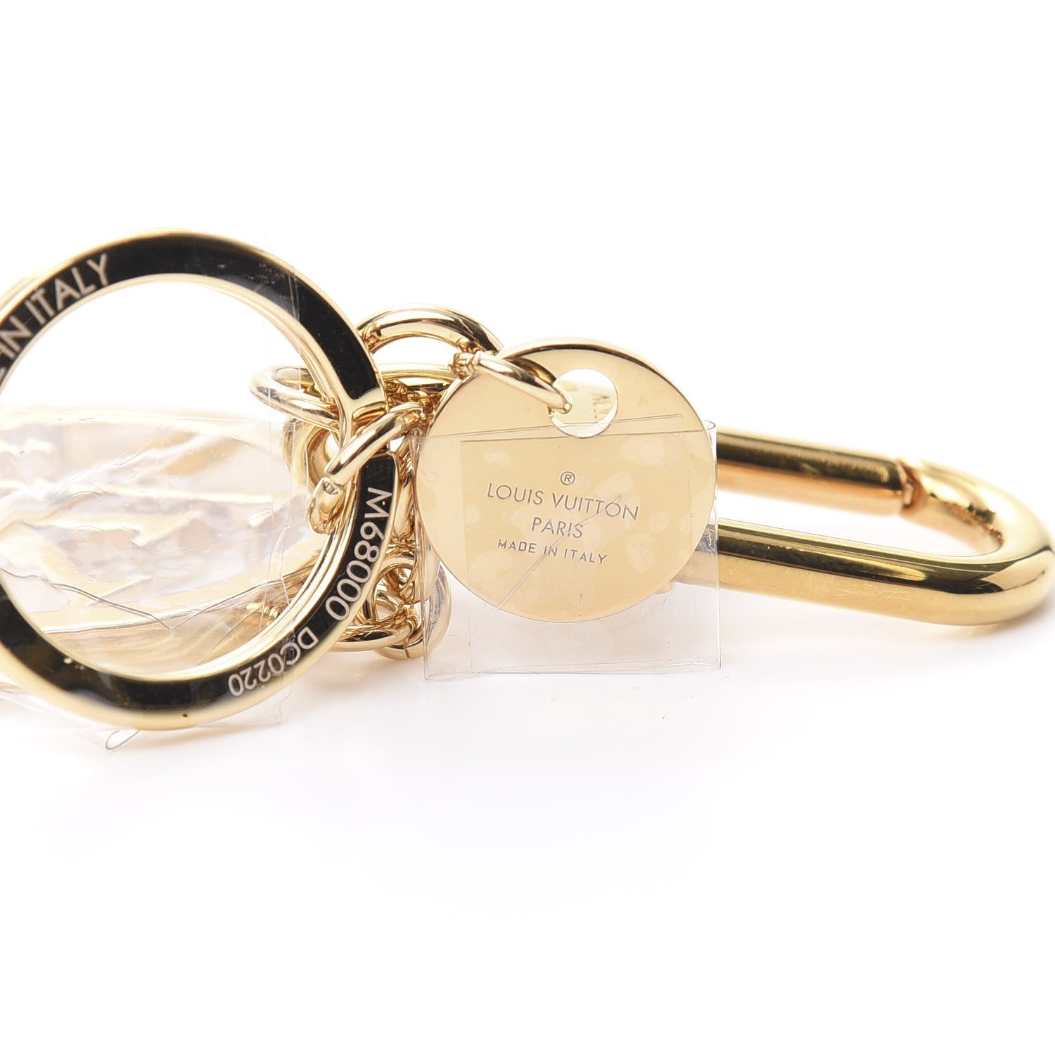 Louis Vuitton LV Circle Bag Charm Key Holder Gold 3 of 4