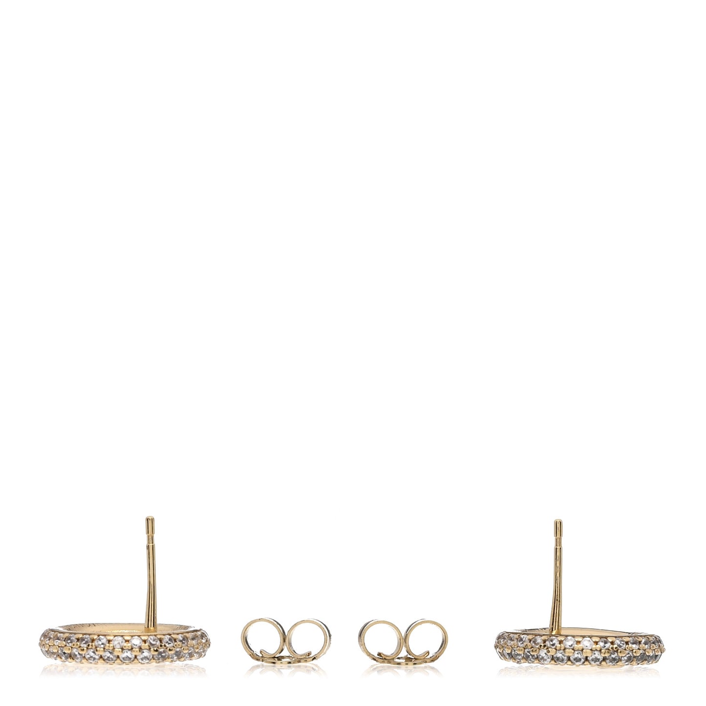 Metal Crystal Louise By Night Earrings Gold
