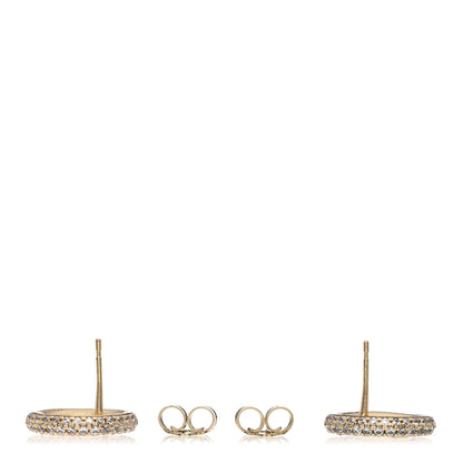 Louis Vuitton Metal Crystal Louise By Night Earrings Gold 3 of 4
