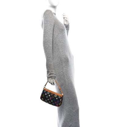 Louis Vuitton Monogram Multicolor Pochette Accessories Black 2 of 9