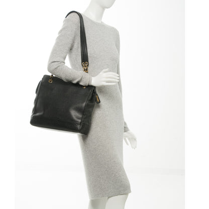 Chanel Caviar Shoulder Bag Black 2 of 7