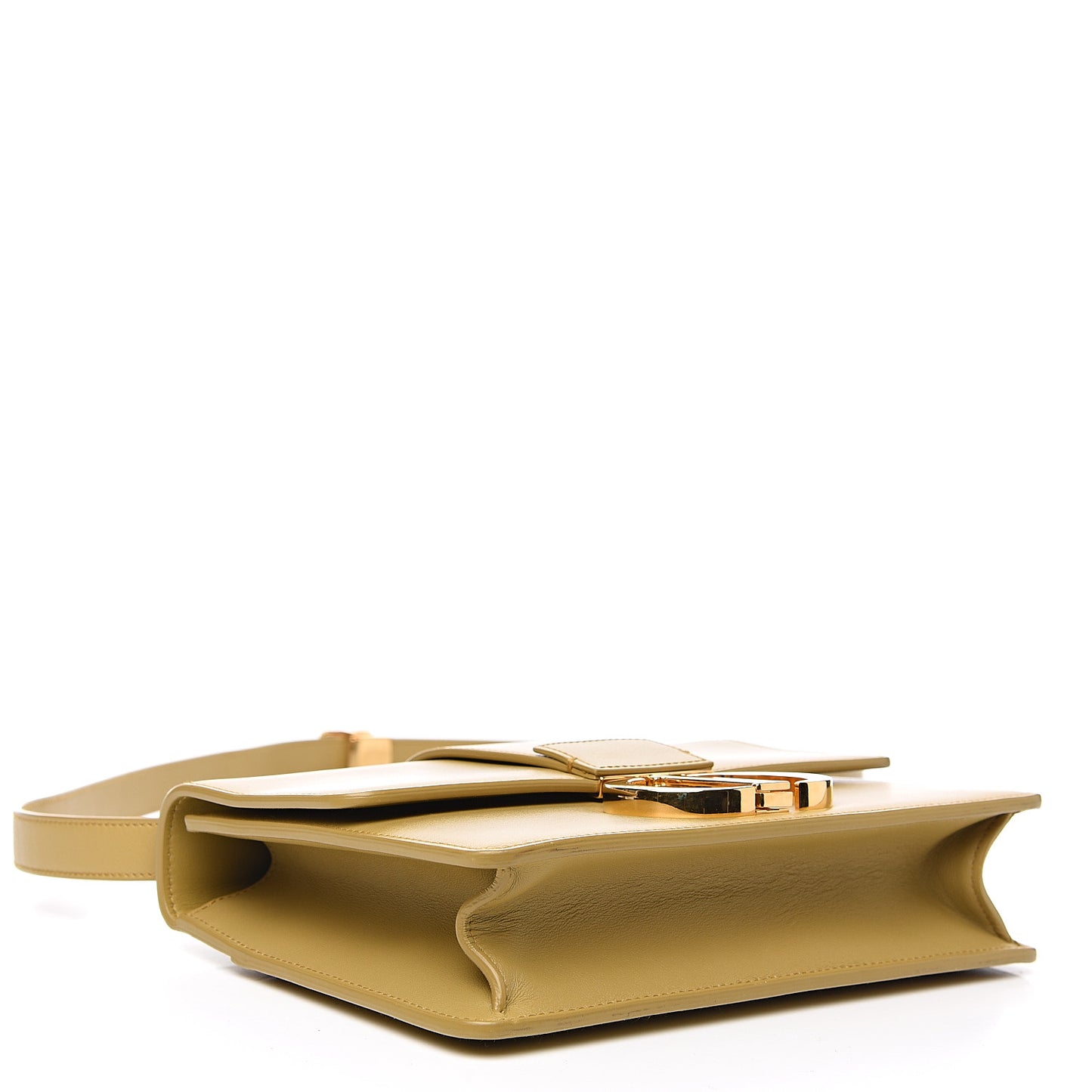 Calfskin 30 Montaigne Flap Bag Mustard