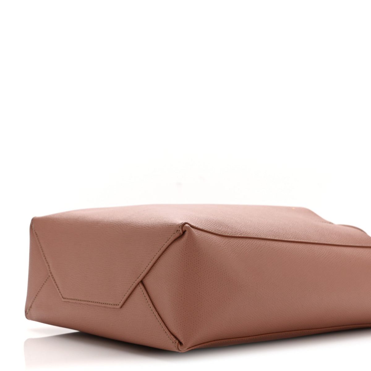 Grained Calfskin Small Vertical Cabas Pink