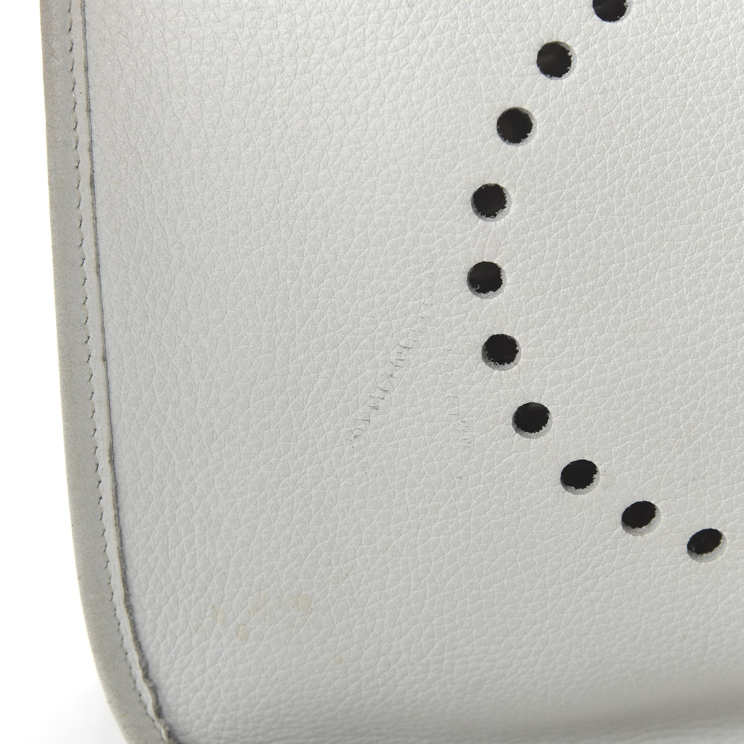 Hermes Taurillon Clemence Evelyne GM White 10 of 15