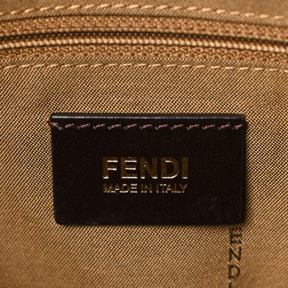 Fendi Vitello Savana Snakeskin Big Mama Baguette Brown 6 of 10