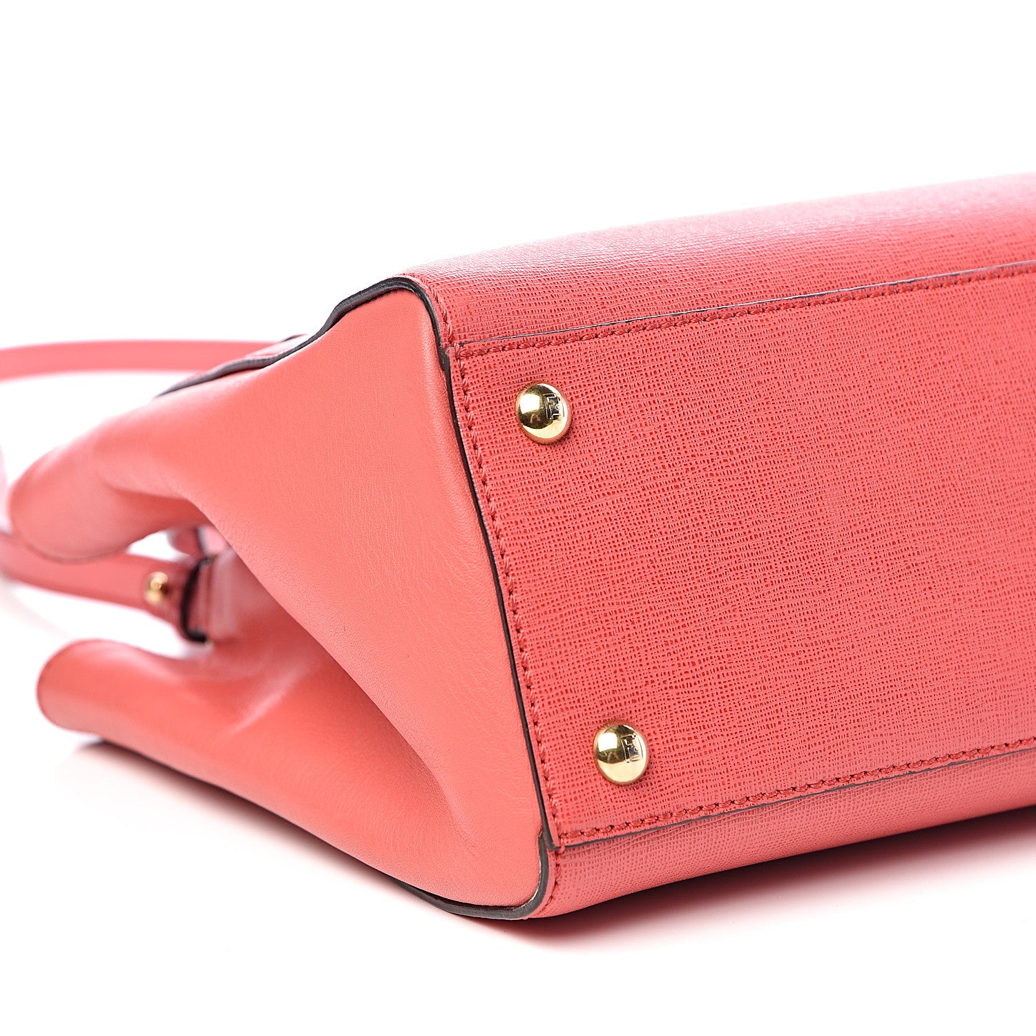 Fendi Vitello Elite Flamingo Petite 2Jours Tote Rosa Exstasy 13 of 17