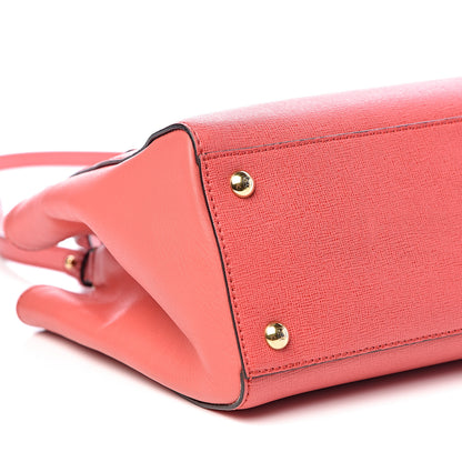 Fendi Vitello Elite Flamingo Petite 2Jours Tote Rosa Exstasy 13 of 17