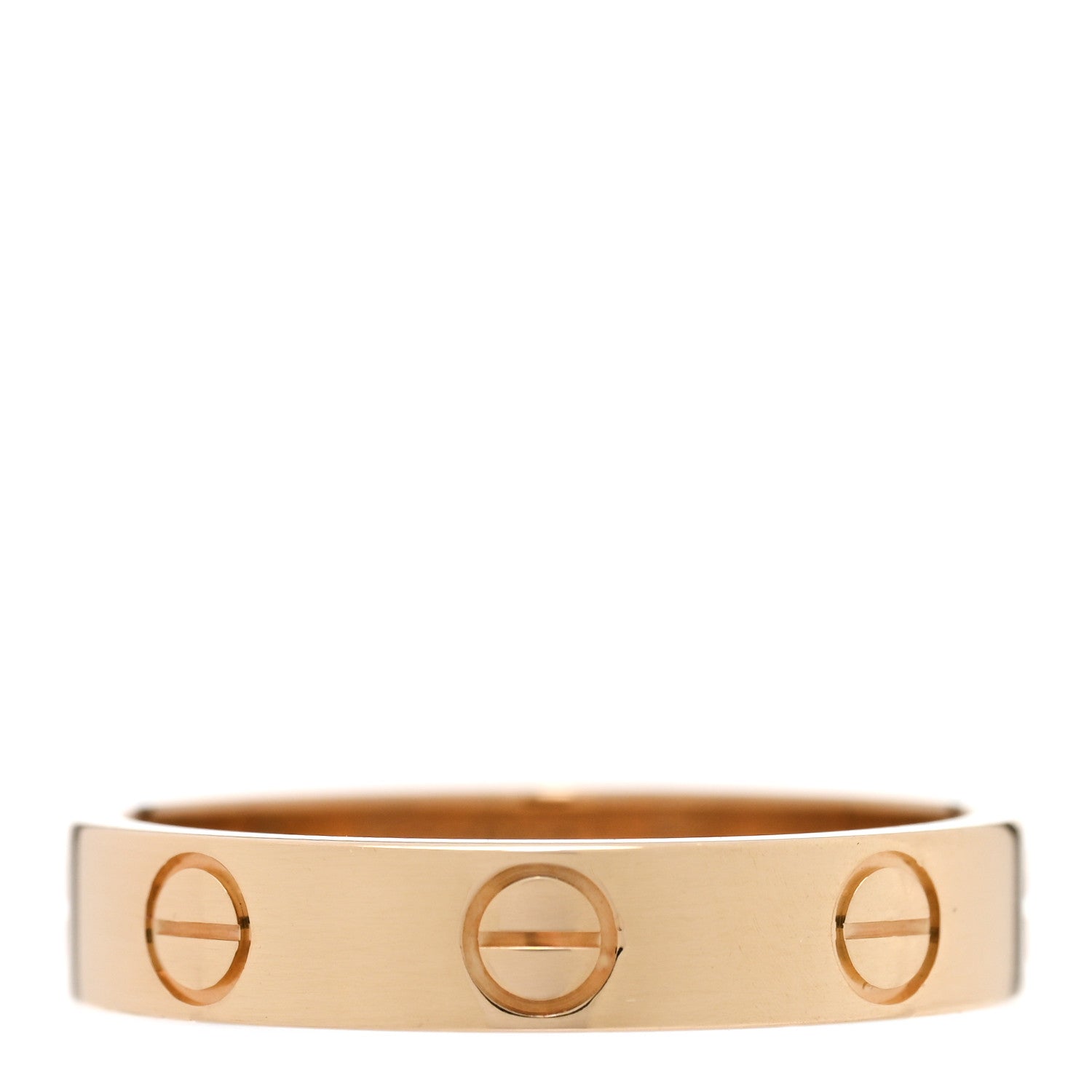 Cartier 18K Yellow Gold 3.5mm LOVE Wedding Band Ring 51 5.75 1 of 4