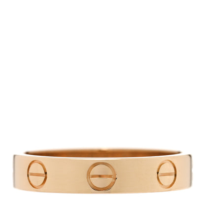 Cartier 18K Yellow Gold 3.5mm LOVE Wedding Band Ring 51 5.75 1 of 4