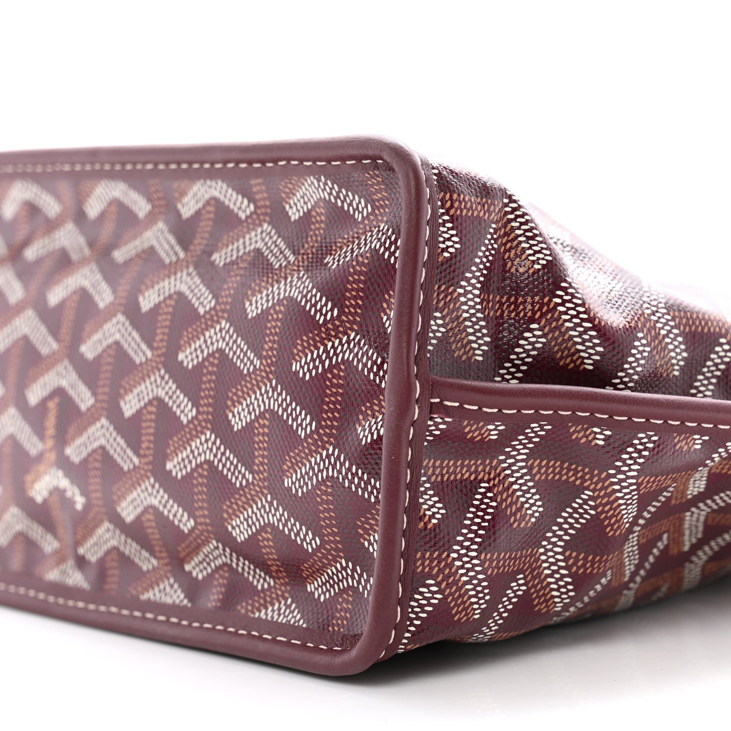 Goyardine Reversible Mini Anjou Burgundy