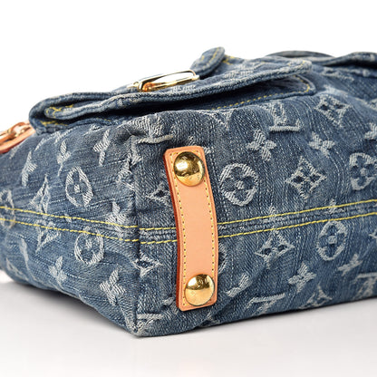 Louis Vuitton Monogram Denim Baggy PM Blue 8 of 19