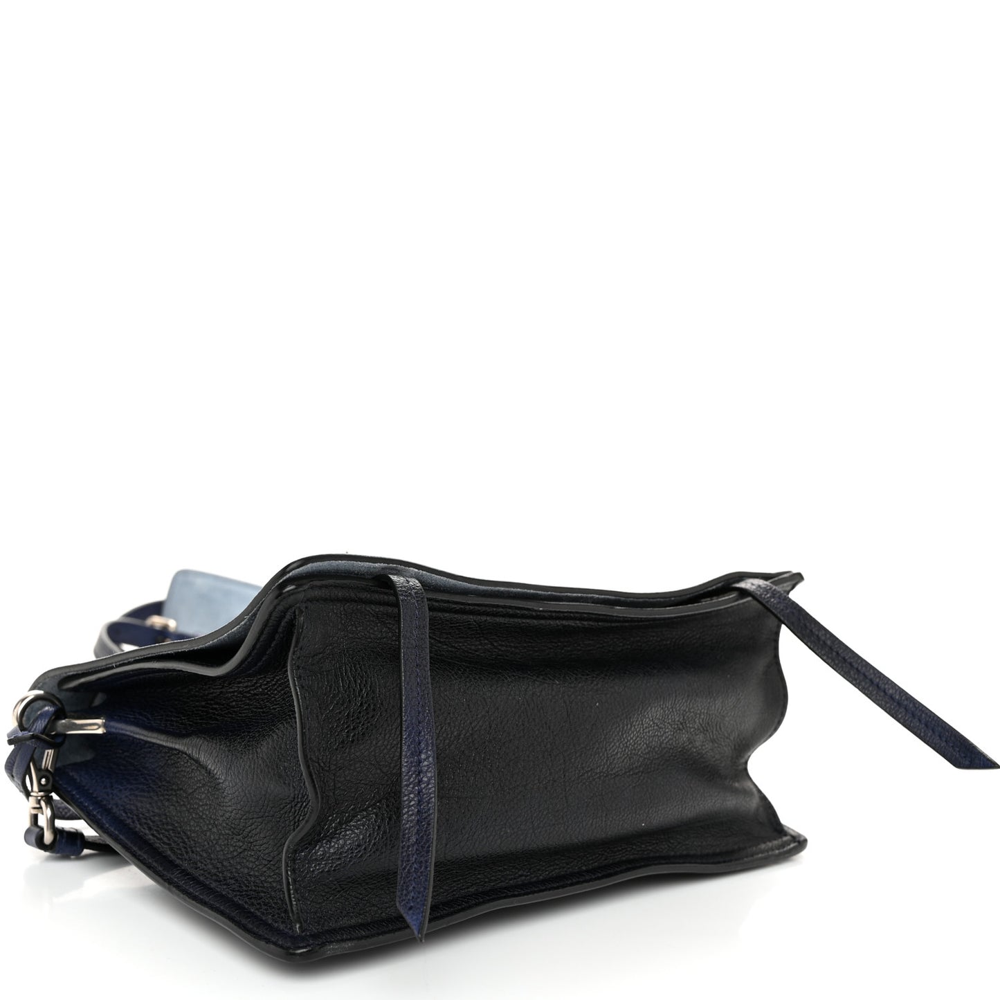 Glace Calf Etiquette Flap Inchiostro Astrale