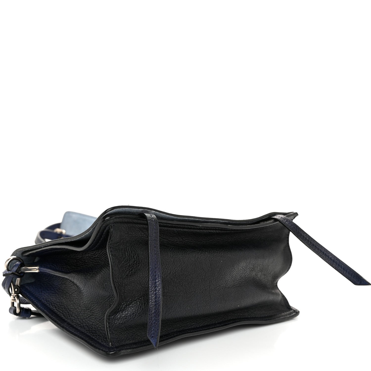 Prada Glace Calf Etiquette Flap Inchiostro Astrale 4 of 12