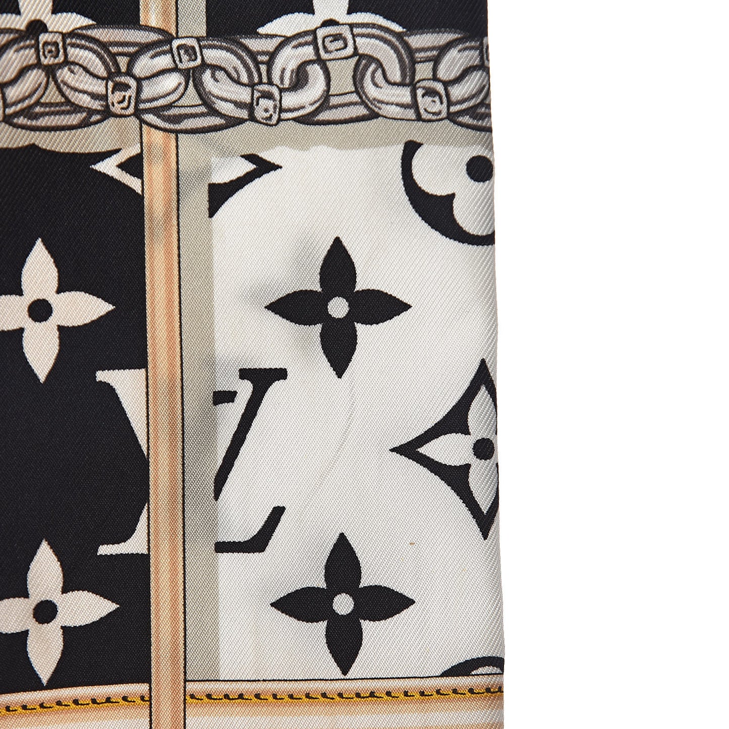 Silk Monogram Confidential Bandeau Black