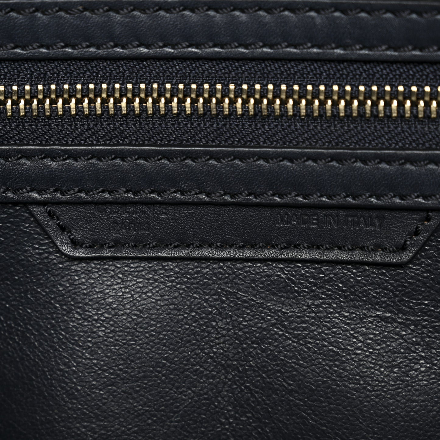 Smooth Calfskin Micro Luggage Navy Blue
