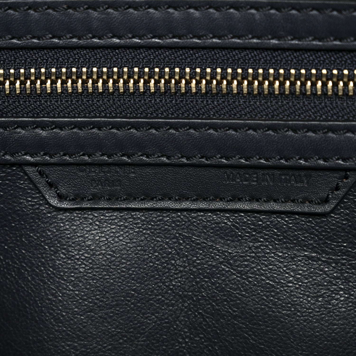 Celine Smooth Calfskin Micro Luggage Navy Blue 6 of 17