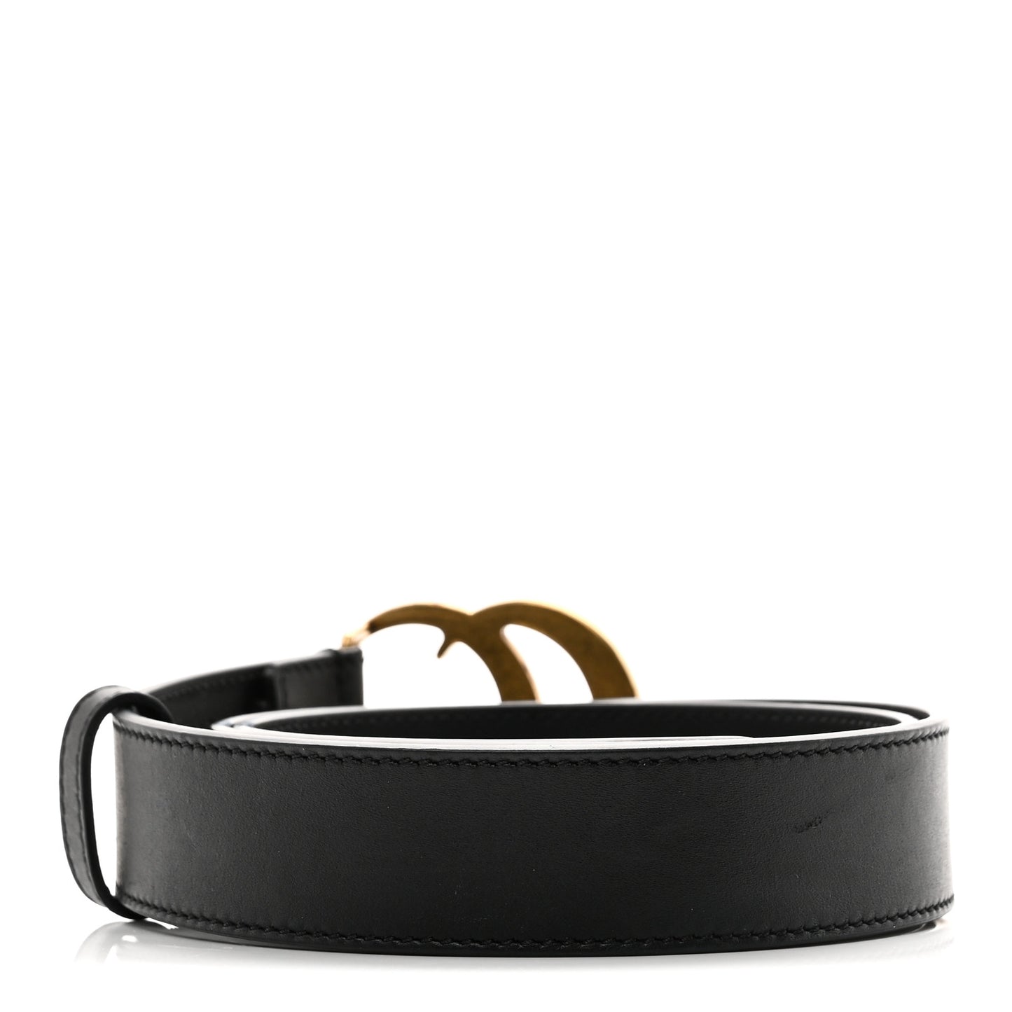 Calfskin Double G 30mm Belt 80 32 Black
