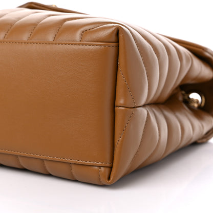 Saint Laurent Calfskin Y Quilted Monogram Medium Loulou Chain Satchel Dark Natural 10 of 10