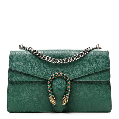 Gucci Pebbled Calfskin Small Dionysus Shoulder Bag Emerald 1 of 10