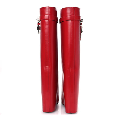 Givenchy Calfskin Shark Lock Pant Boots 40 Red 6 of 13