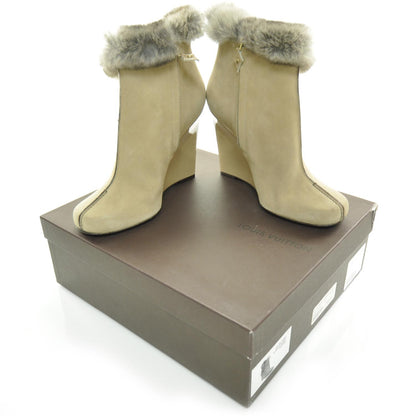 Louis Vuitton Suede Rabbit Fur Glacier Boots 39 2 of 9