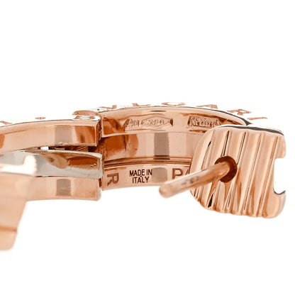 Bulgari 18K Rose Gold Small B.Zero1 Hoop Earrings 4 of 5