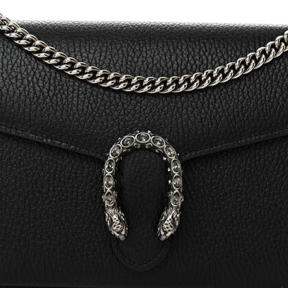 Gucci Calfskin Mini Dionysus Chain Wallet Black 8 of 11