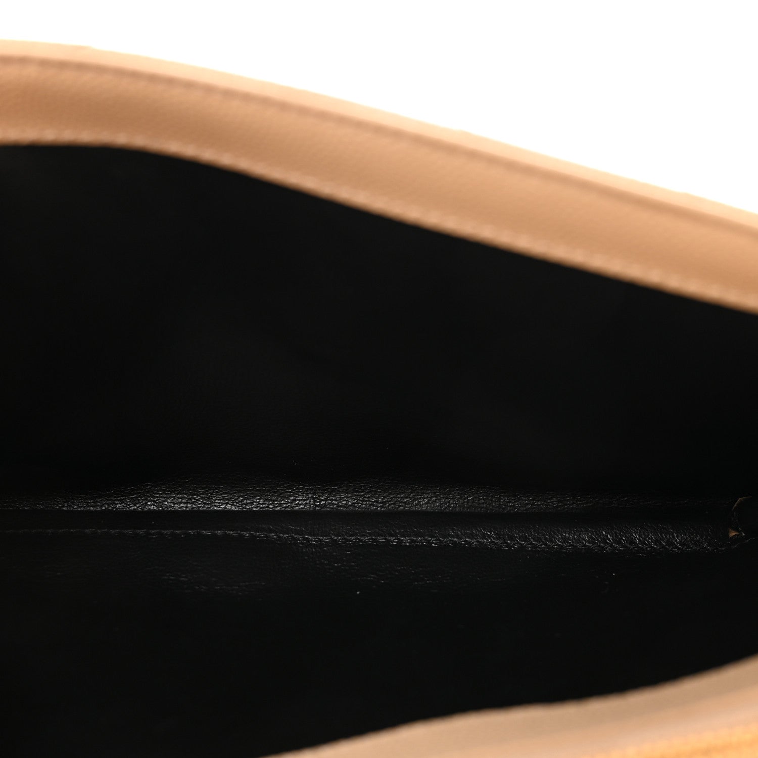 Saint Laurent Grain De Poudre Matelasse Chevron Monogram Chain Wallet Nude Powder 5 of 9