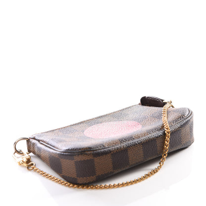 Louis Vuitton Damier Ebene Complice Trunks and Bags Mini Pochette Accessories Red 3 of 8