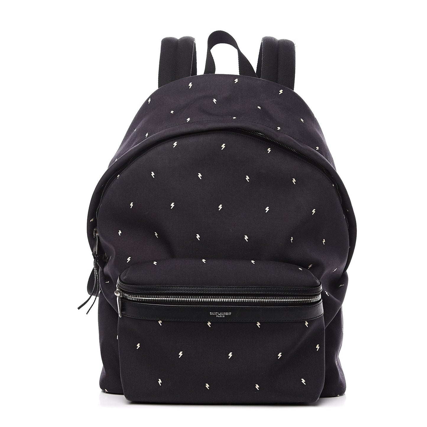 Canvas Lightning Bolt City Backpack Navy