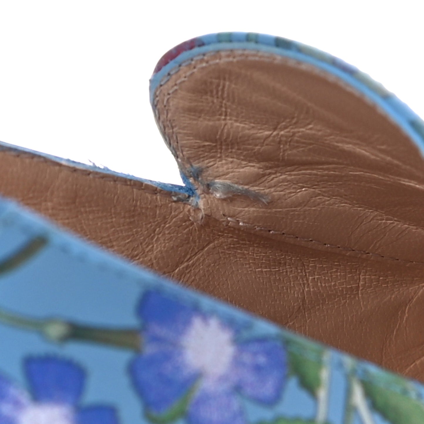 Apollo Calfskin Web Pearl New Flora Peyton 35mm Loafer Pumps 35.5 Azure
