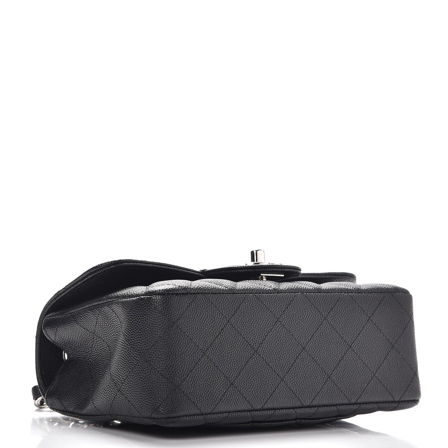 Caviar Quilted Mini Rectangular Flap Black