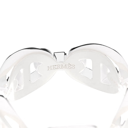 Hermes Sterling Silver PM Chaine d'Ancre Enchainee Band Ring 50 5.25 4 of 9