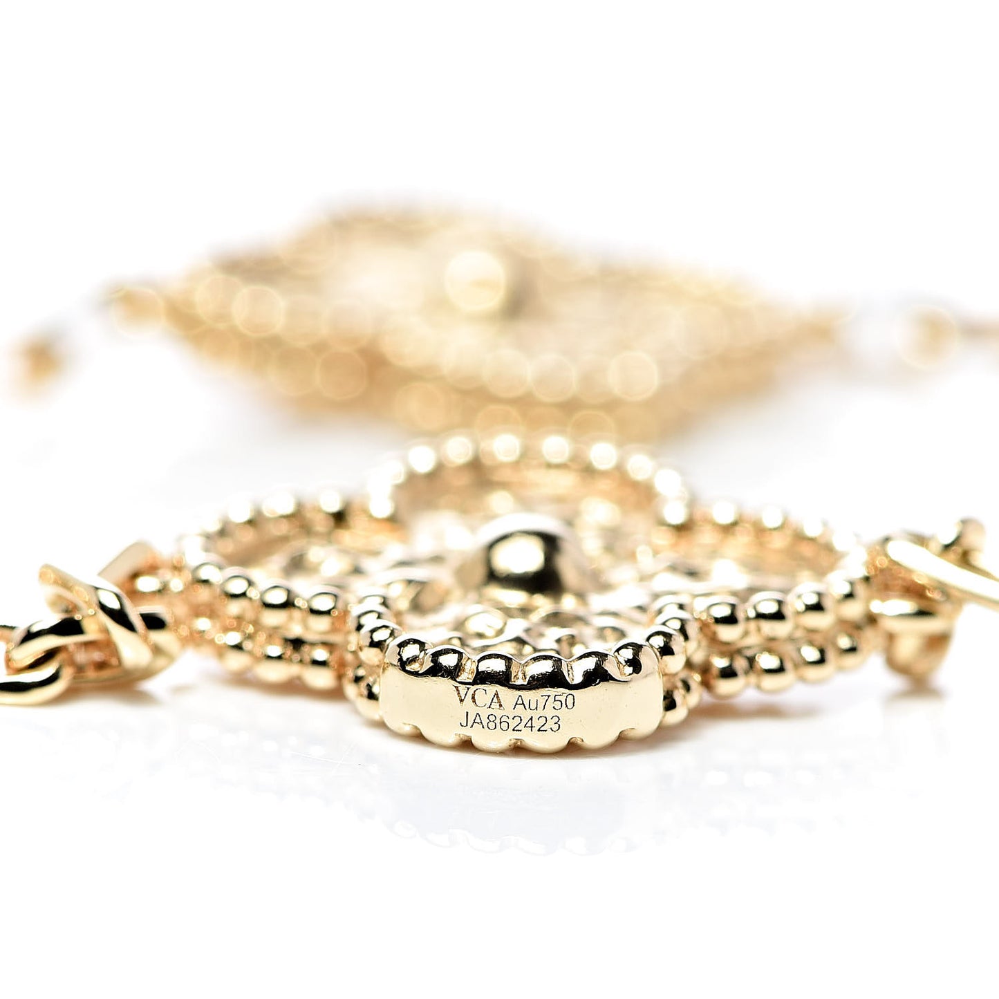 18K Yellow Gold 5 Motifs Vintage Alhambra Bracelet