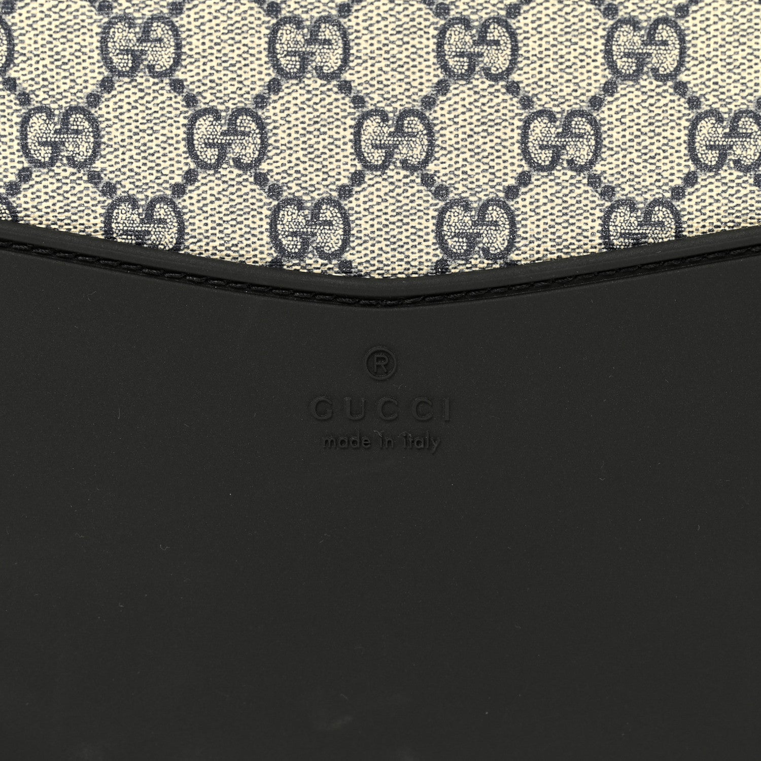 Gucci GG Supreme Monogram Textured Dollar Calfskin Web Savoy Cabin Plus Trolley Beige Blue 8 of 9