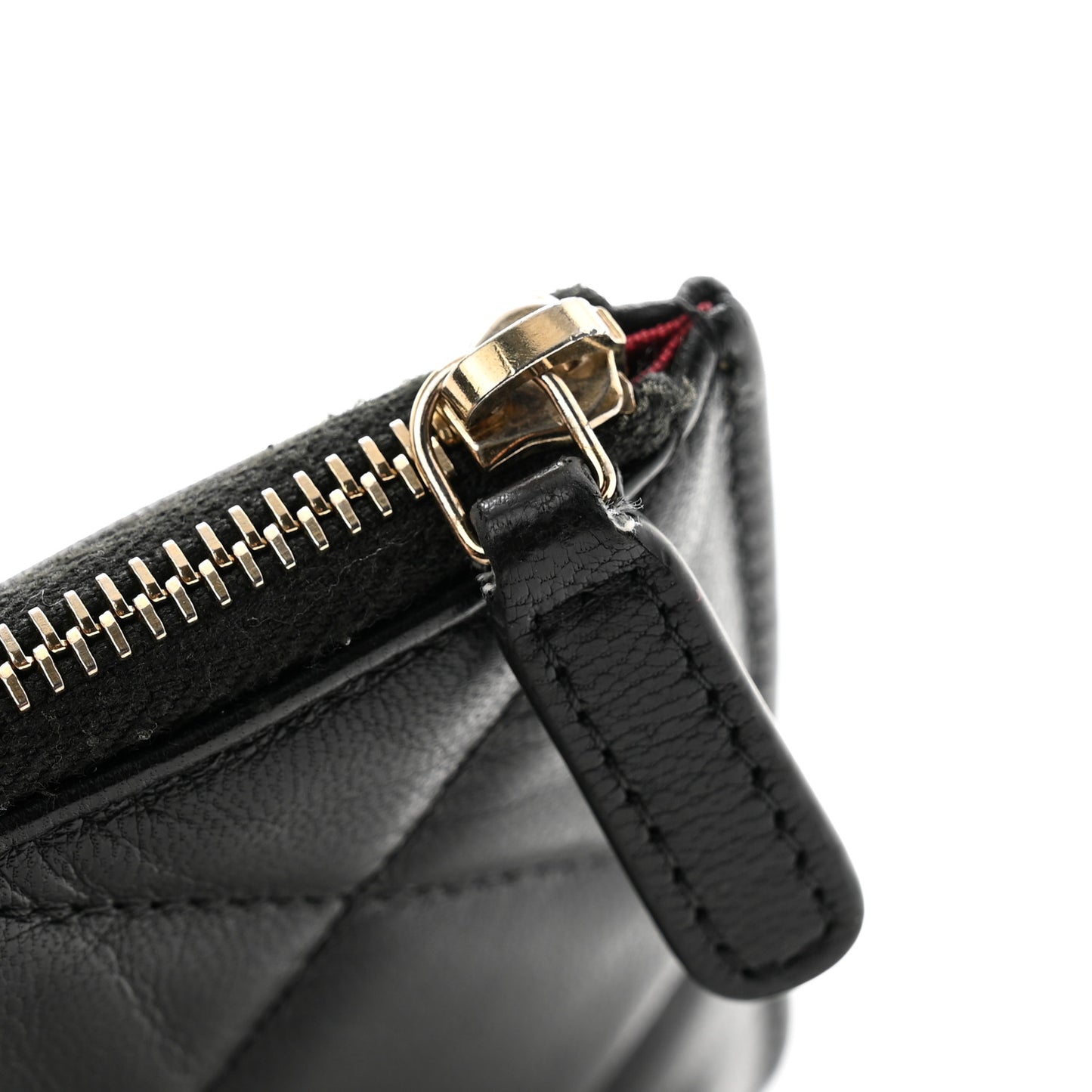 Lambskin Quilted Chanel 19 Phone and Card Holder Black